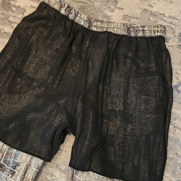 NWT Isabel Marant × H&M Silk Metallic pullon pants size 6 pockets - Picture 16 of 17